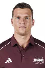 STARKVILLE, MS - September 06, 2023 - Mississippi State's Michal Novansky during 2023-24 Men’s Tennis Production Day at the Holliman Athletic Center at Mississippi State University in Starkville, MS. Photo By Jaden Powell