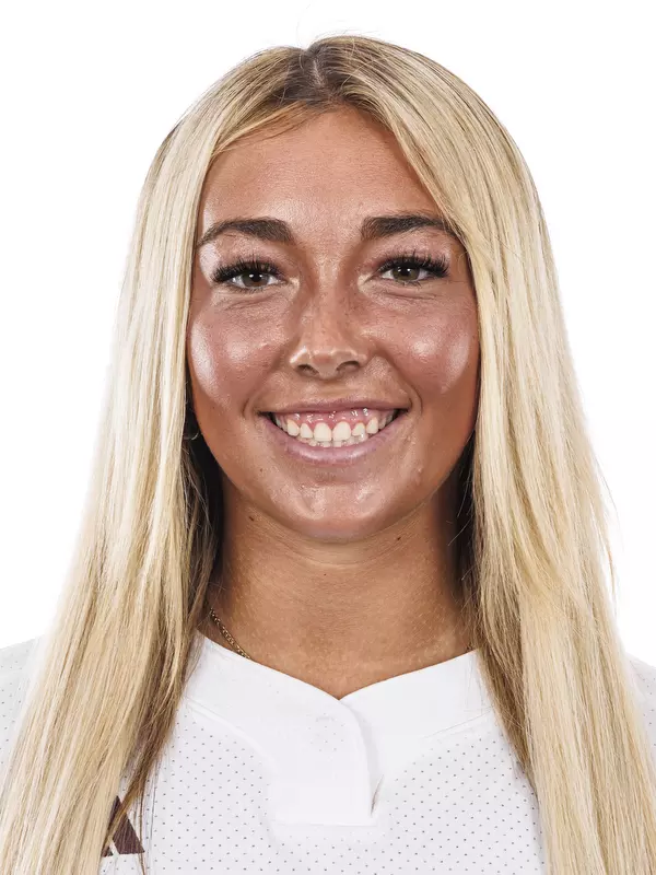 STARKVILLE, MS - January 12, 2024 -Mississippi State infielder Kylee Edwards (#67) during 2023-2024 Softball Production Day at Nusz Park in Starkville, MS. Photo By Mike Mattina