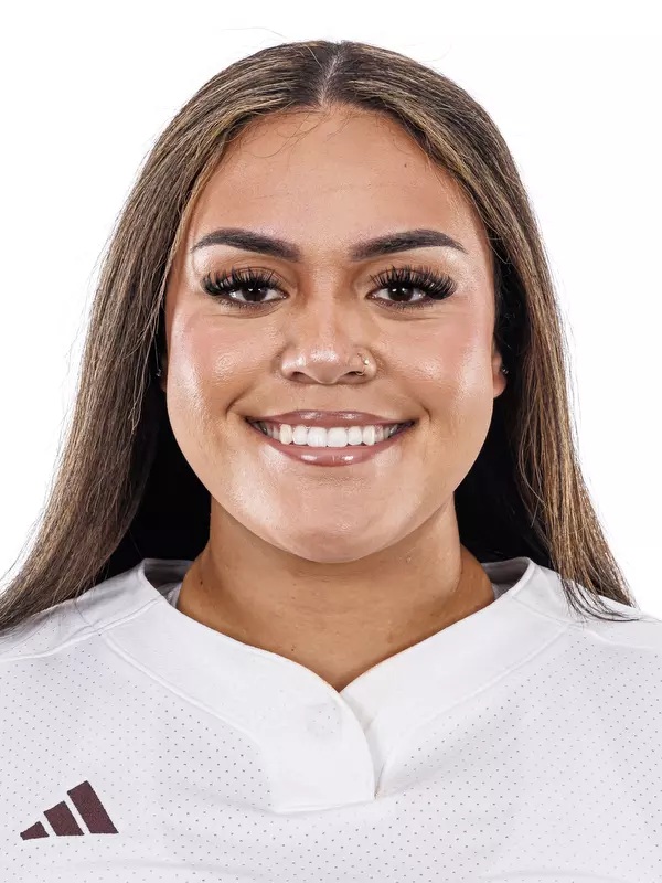 STARKVILLE, MS - January 12, 2024 - Mississippi State Pitcher/Infielder Matalasi Faapito (#34) during 2023-2024 Softball Production Day at Nusz Park in Starkville, MS. Photo By Mike Mattina