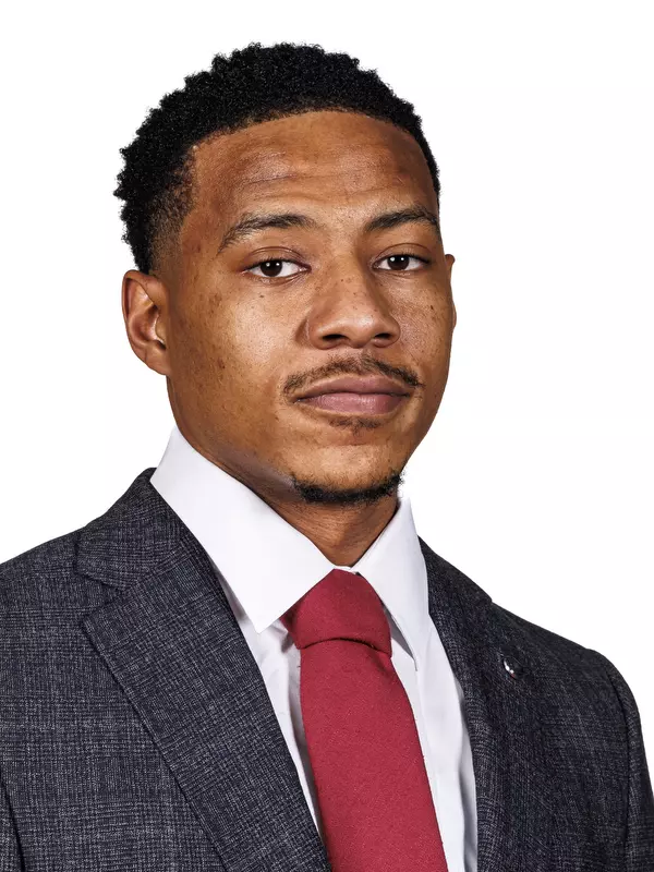 BIRMINGHAM, AL - October 16, 2024 - Mississippi State GA Aden Saddler during men’s basketball headshots in the Shira Turf Room in Starkville Mississippi . Photo By Mike Mattina