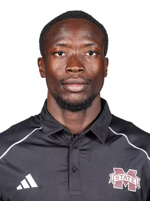 STARKVILLE, MS - October 17, 2024 - Mississippi State Sprinter Nicholas Fakorede during 2024-2025 Track & Field Production Day at the Holliman Athletic Center at Mississippi State University in Starkville, MS. Photo By Mike Mattina