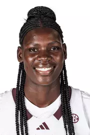 STARKVILLE, MS - October 02, 2024 - Mississippi State Center Madina Okot (#15) during the 2024-2025 Women’s Basketball Production Day at Humphrey Coliseum in Starkville, MS. Photo By Mike Mattina