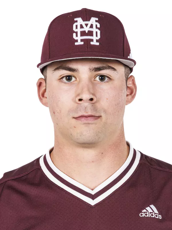 STARKVILLE, MS - November 14, 2024 - Mississippi State Pitcher Evan Siary (#12) during 2024-2205 Baseball production day at Dudy Noble Field at Polk-Dement Stadium in Starkville, MS. Photo By Mike Mattina