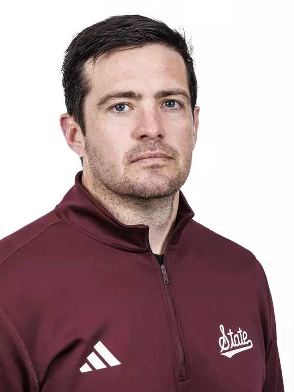 STARKVILLE, MS - February 20, 2024 - Ryan McKim headshot at the Leo Seal Jr. Football Complex at Mississippi State University in Starkville, MS. Photo By Mike Mattina