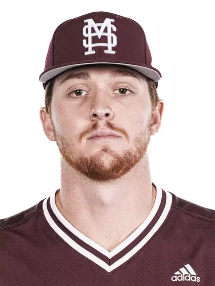 STARKVILLE, MS - November 16, 2023 - Mississippi State Pitcher Brooks Auger (#48) during 2023-2024 Baseball Production Day at Dudy Noble Field at Polk-Dement Stadium in Starkville, MS. Photo By Jaden Powell