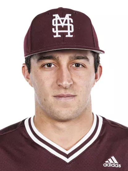 STARKVILLE, MS - November 17, 2023 - Mississippi State Pitcher/Infielder Luke Dotson (#15) during 2023-2024 Baseball Production Day at Dudy Noble Field at Polk-Dement Stadium in Starkville, MS. Photo By Jaden Powell