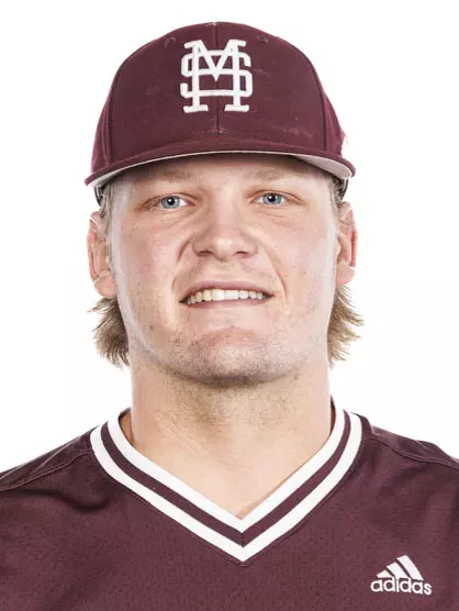 STARKVILLE, MS - November 16, 2023 - Mississippi State Infielder/Outfielder Hunter Hines (#44) during 2023-2024 Baseball Production Day at Dudy Noble Field at Polk-Dement Stadium in Starkville, MS. Photo By Jaden Powell