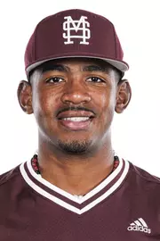 STARKVILLE, MS - November 16, 2023 - Mississippi State Infielder Amani Larry (#8) during 2023-2024 Baseball Production Day at Dudy Noble Field at Polk-Dement Stadium in Starkville, MS. Photo By Jaden Powell