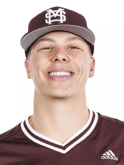 STARKVILLE, MS - November 16, 2023 - Mississippi State Pitcher Max Miller (#19) during 2023-2024 Baseball Production Day at Dudy Noble Field at Polk-Dement Stadium in Starkville, MS. Photo By Jaden Powell