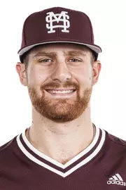 STARKVILLE, MS - November 16, 2023 - Mississippi State Pitcher Stone Simmons (#17) during 2023-2024 Baseball Production Day at Dudy Noble Field at Polk-Dement Stadium in Starkville, MS. Photo By Jaden Powell