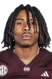 STARKVILLE, MS - January 15, 2024 - Mississippi State’s Tre Wright during New Comer Headshots at the Leo Seal Jr. Football Complex at Mississippi State University in Starkville, MS. Photo By Mike Mattina