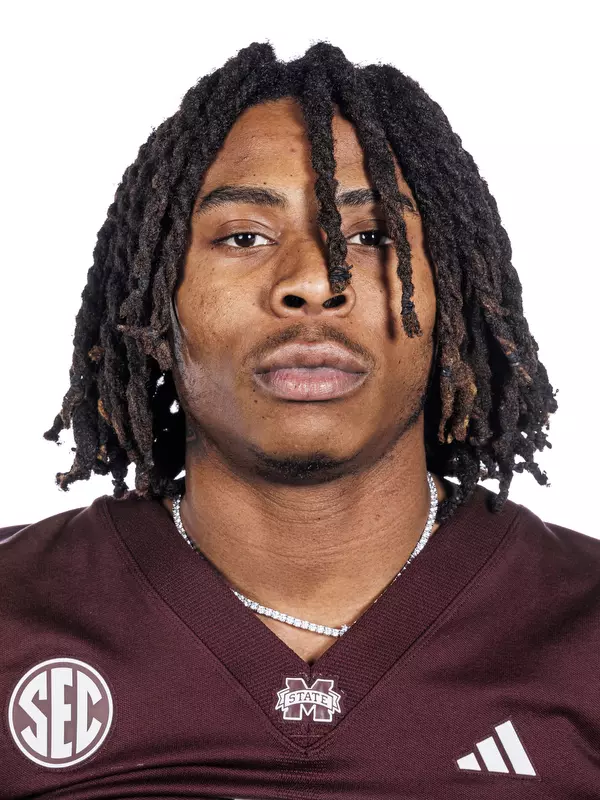 STARKVILLE, MS - January 15, 2024 - Mississippi State’s Tre Wright during New Comer Headshots at the Leo Seal Jr. Football Complex at Mississippi State University in Starkville, MS. Photo By Mike Mattina