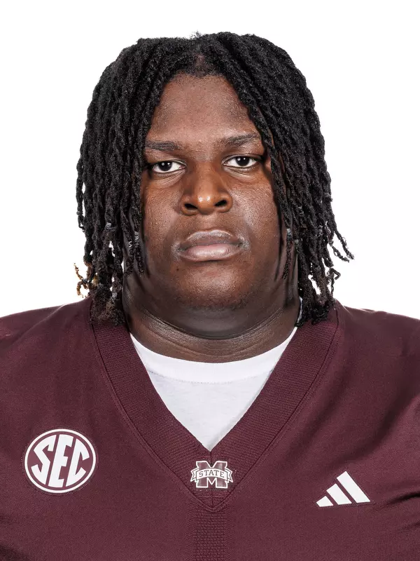 STARKVILLE, MS - May 30, 2024 -TJ Lockheart headshot taken at the Holliman Athletic Center at Mississippi State University in Starkville, MS. Photo By Mike Mattina