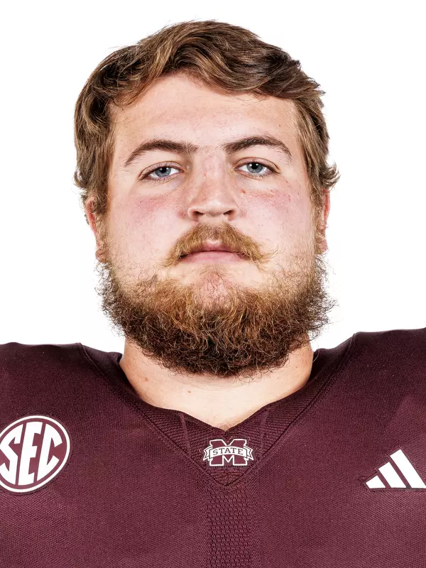 STARKVILLE, MS - July 18, 2024 - Mississippi State Offensive Lineman Wesley Davis (#56) during 2024-2025 Football Production Day at Davis Wade Stadium at Scott Field in Starkville, MS. Photo By Mike Mattina