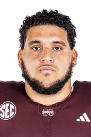 STARKVILLE, MS - July 19, 2024 - Mississippi State Offensive Lineman Marlon Martinez (#77) during 2024-2025 Football Production Day at Davis Wade Stadium at Scott Field in Starkville, MS. Photo By Mike Mattina