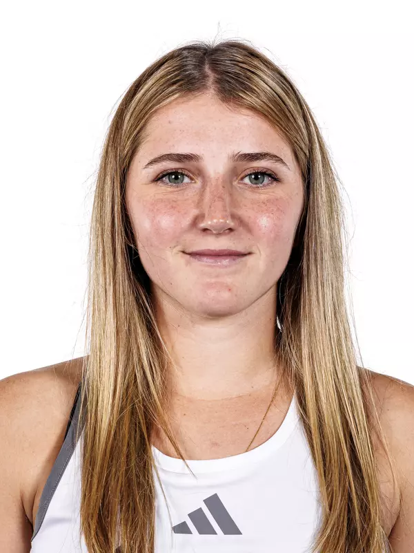STARKVILLE, MS - August 23, 2024 - Mississippi State's Chiara Di Genova during 2024-2025 Women’s Tennis Production Day at the Rula Tennis Pavilion in Starkville, MS. Photo By Mike Mattina