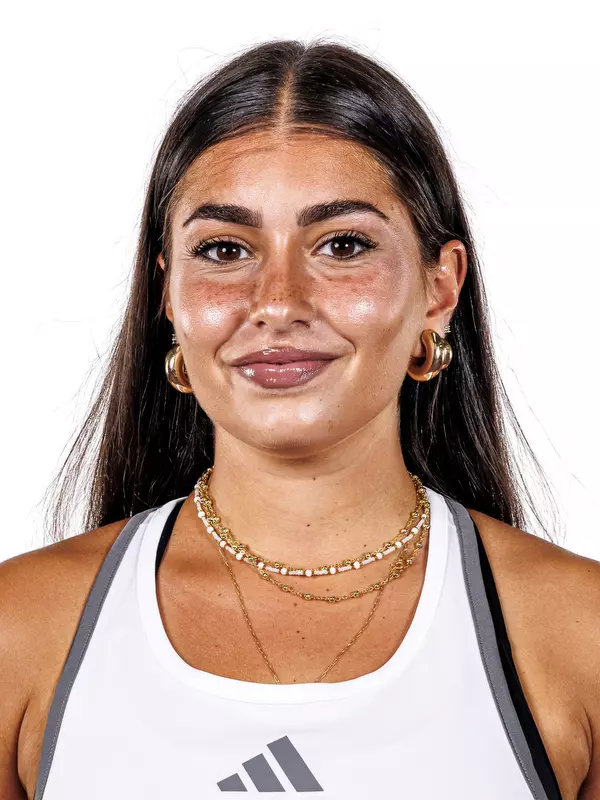 STARKVILLE, MS - August 23, 2024 - Mississippi State's Alessia Tagliente during 2024-2025 Women’s Tennis Production Day at the Rula Tennis Pavilion in Starkville, MS. Photo By Mike Mattina