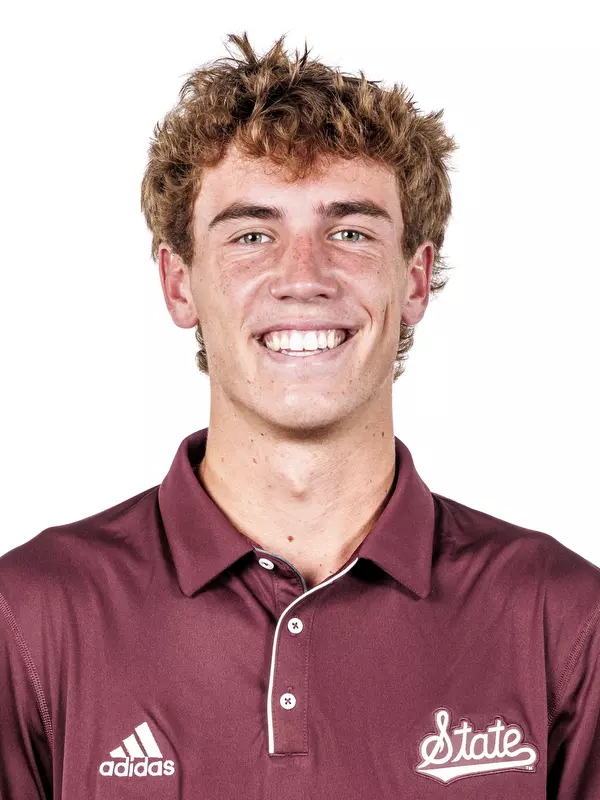 STARKVILLE, MS - August 26, 2024 -Mississippi State's Marshall Landry during 2024-2025 Men’s Tennis Production Day at the Rula Tennis Pavilion in Starkville, MS. Photo By Mike Mattina