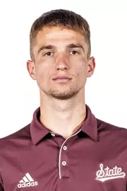 STARKVILLE, MS - August 26, 2024 -Mississippi State's Radomir Tomic during 2024-2025 Men’s Tennis Production Day at the Rula Tennis Pavilion in Starkville, MS. Photo By Mike Mattina
