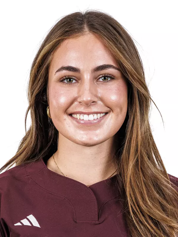 STARKVILLE, MS - January 13, 2025 - Mississippi State Outfielder/Pitcher Gretta Grassel (#1) during 2024-2025 Softball Production Day at Nusz Park in Starkville, MS. Photo By Mike Mattina