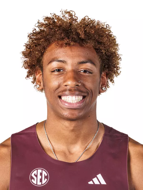 STARKVILLE, MS - October 30, 2025 - Khalil Antoine during 2025-2026 Track & Field Production Day at the Holliman Athletic Center at Mississippi State University in Starkville, MS. Photo By Mike Mattina