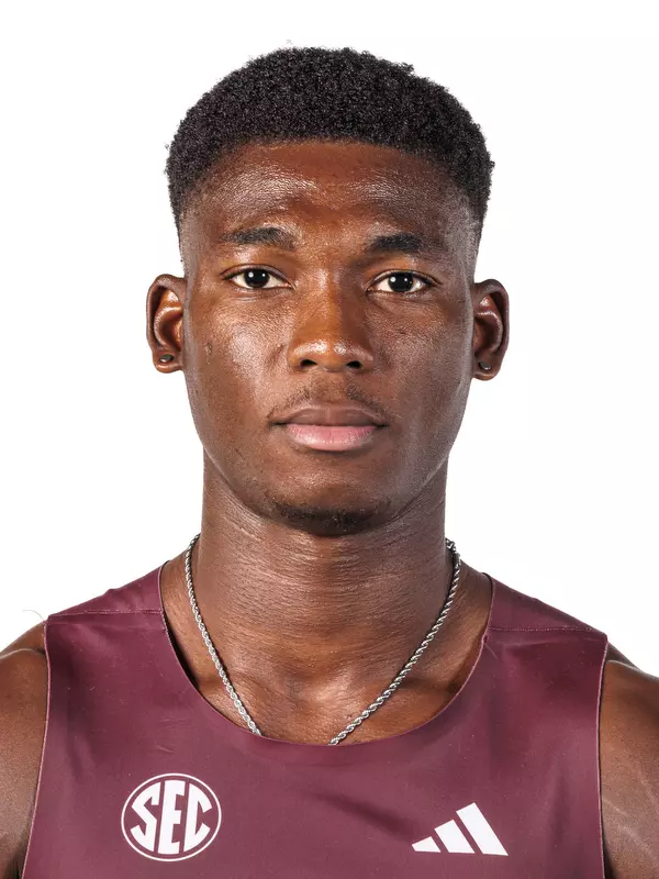 STARKVILLE, MS - October 30, 2025 - Emmanuel Badejo during 2025-2026 Track & Field Production Day at the Holliman Athletic Center at Mississippi State University in Starkville, MS. Photo By Mike Mattina