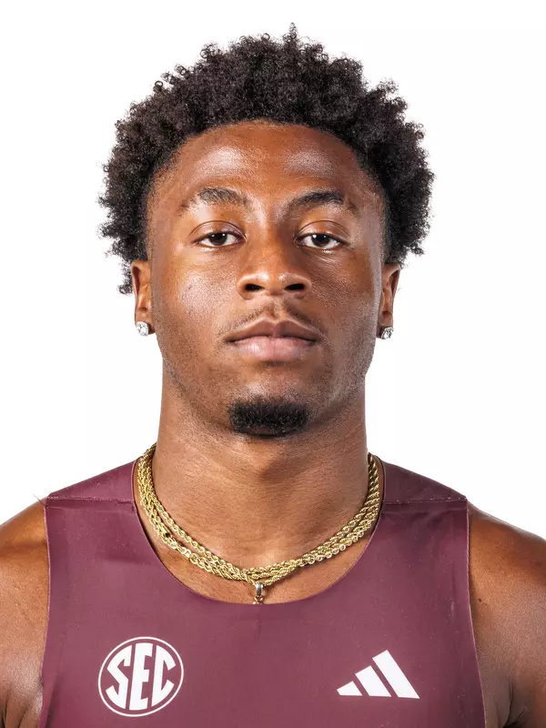 STARKVILLE, MS - October 29, 2025 - Mississippi State Middle Distance Runner Jamel Brown during 2025-2026 Track & Field Production Day at the Holliman Athletic Center at Mississippi State University in Starkville, MS. Photo By Mike Mattina