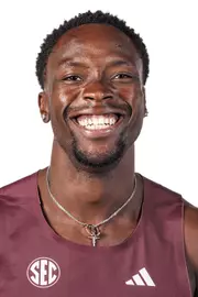 STARKVILLE, MS - October 30, 2025 - Mississippi State Sprinter Nicholas Fakorede during 2025-2026 Track & Field Production Day at the Holliman Athletic Center at Mississippi State University in Starkville, MS. Photo By Mike Mattina