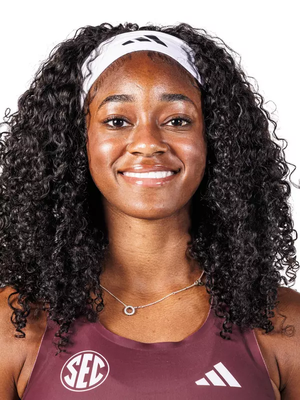 STARKVILLE, MS - October 30, 2025 -Mississippi State Sprinter/Hurdler Zaniyah Jones during 2025-2026 Track & Field Production Day at the Holliman Athletic Center at Mississippi State University in Starkville, MS. Photo By Mike Mattina