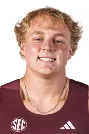 STARKVILLE, MS - October 29, 2025 - Mississippi State Thrower Tyler Mason during 2025-2026 Track & Field Production Day at the Holliman Athletic Center at Mississippi State University in Starkville, MS. Photo By Mike Mattina