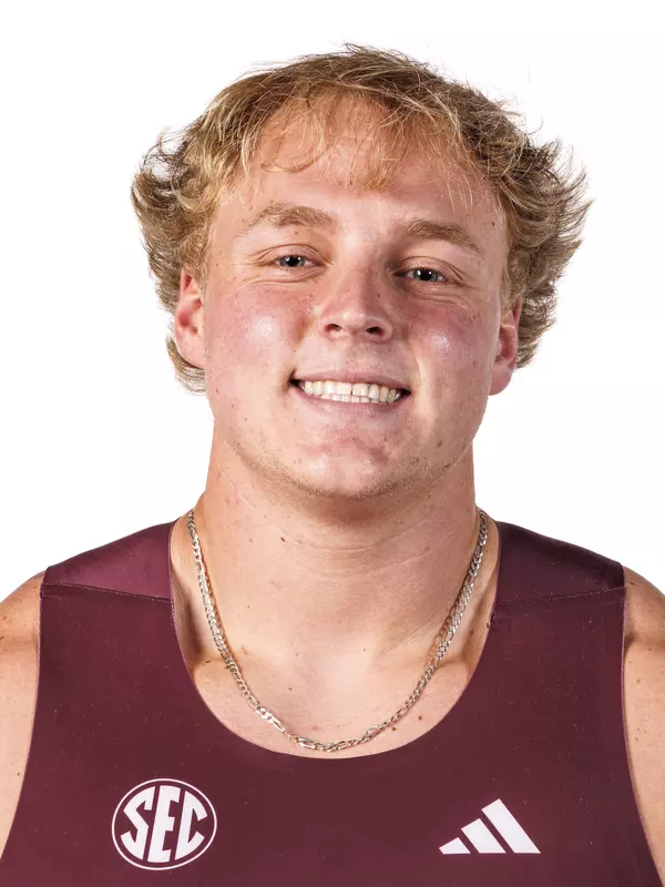 STARKVILLE, MS - October 29, 2025 - Mississippi State Thrower Tyler Mason during 2025-2026 Track & Field Production Day at the Holliman Athletic Center at Mississippi State University in Starkville, MS. Photo By Mike Mattina