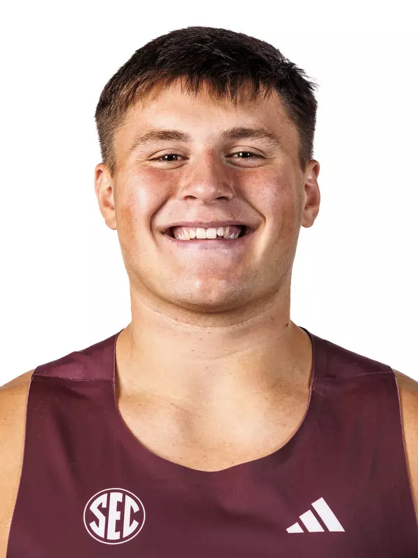 STARKVILLE, MS - October 29, 2025 - Thomas Mattlock during 2025-2026 Track & Field Production Day at the Holliman Athletic Center at Mississippi State University in Starkville, MS. Photo By Mike Mattina