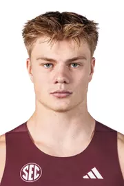 STARKVILLE, MS - October 29, 2025 - Mississippi State Thrower Thomas Narhi during 2025-2026 Track & Field Production Day at the Holliman Athletic Center at Mississippi State University in Starkville, MS. Photo By Mike Mattina