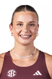STARKVILLE, MS - October 29, 2025 - Mississippi State Thrower Marie Rougetet during 2025-2026 Track & Field Production Day at the Holliman Athletic Center at Mississippi State University in Starkville, MS. Photo By Mike Mattina