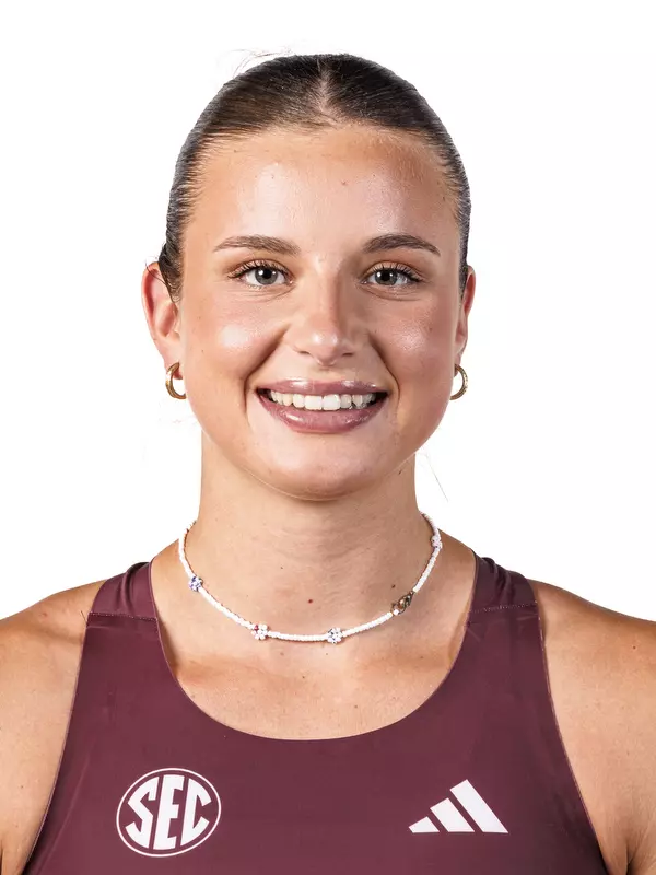 STARKVILLE, MS - October 29, 2025 - Mississippi State Thrower Marie Rougetet during 2025-2026 Track & Field Production Day at the Holliman Athletic Center at Mississippi State University in Starkville, MS. Photo By Mike Mattina