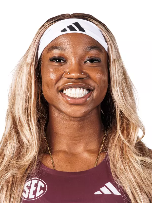 STARKVILLE, MS - October 30, 2025 - Mississippi State Sprinter Kyndall Sessom during 2025-2026 Track & Field Production Day at the Holliman Athletic Center at Mississippi State University in Starkville, MS. Photo By Mike Mattina