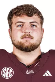 STARKVILLE, MS - July 23, 2025 - Mississippi State Offensive Lineman Wesley Davis (#56) during 2025-2026 Football Production Day at the Holliman Athletic Center at Mississippi State University in Starkville, MS. Photo By Mike Mattina