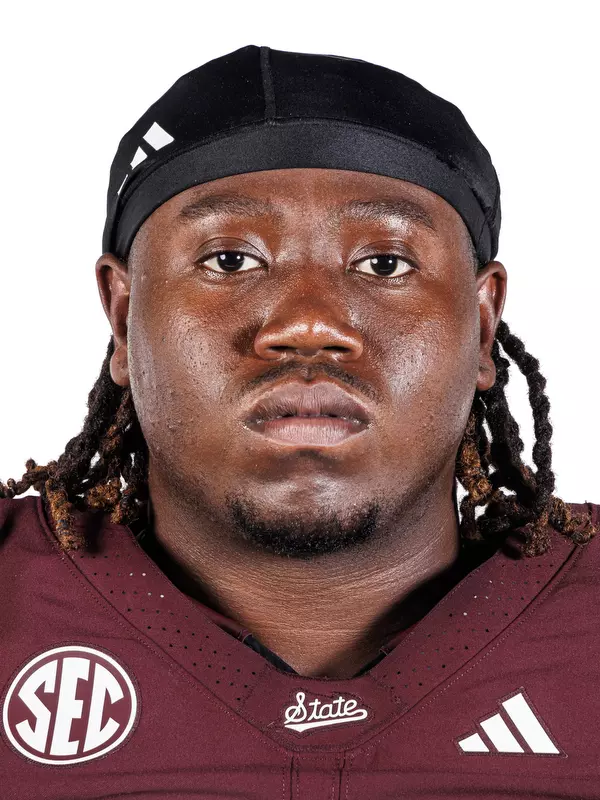 STARKVILLE, MS - July 21, 2025 - Mississippi State Defensive Lineman Kalvin Dinkins (#35) during 2025-2026 Football Production Day at the Holliman Athletic Center at Mississippi State University in Starkville, MS. Photo By Mike Mattina