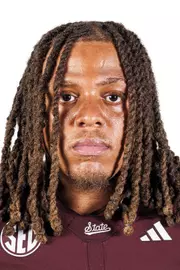 STARKVILLE, MS - July 22, 2025 - Mississippi State Defensive Lineman Red Hibbler (#27)  during 2025-2026 Football Production Day at the Holliman Athletic Center at Mississippi State University in Starkville, MS. Photo By Mike Mattina
