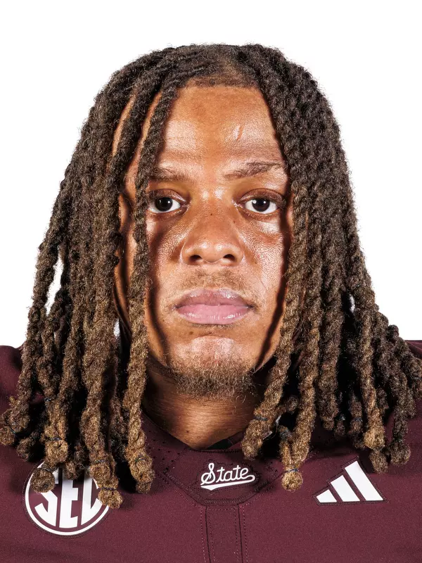 STARKVILLE, MS - July 22, 2025 - Mississippi State Defensive Lineman Red Hibbler (#27)  during 2025-2026 Football Production Day at the Holliman Athletic Center at Mississippi State University in Starkville, MS. Photo By Mike Mattina
