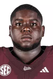 STARKVILLE, MS - July 21, 2025 - Mississippi State Offensive Lineman Jaylin James (#77) during 2025-2026 Football Production Day at the Holliman Athletic Center at Mississippi State University in Starkville, MS. Photo By Mike Mattina