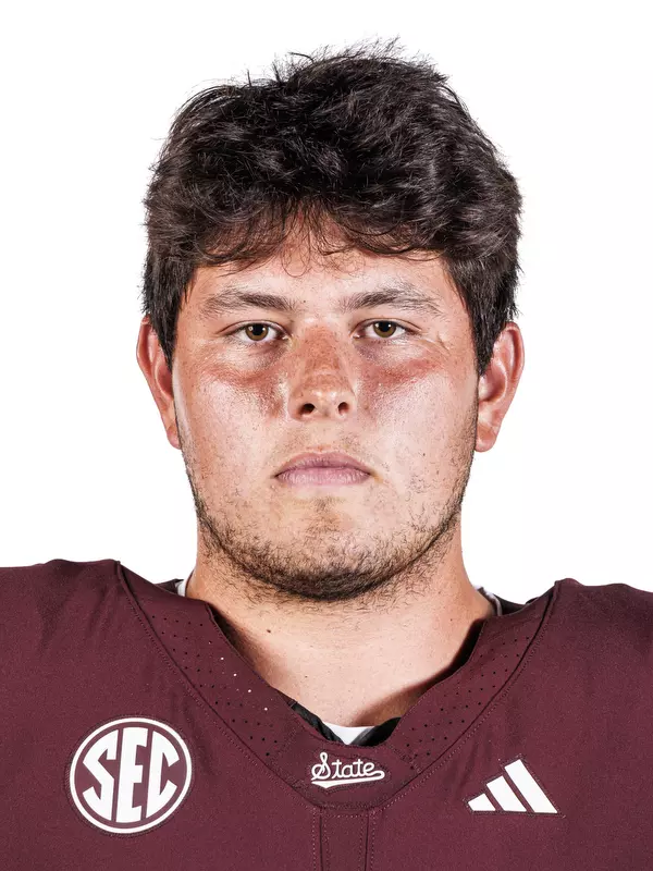 STARKVILLE, MS - July 23, 2025 - Mississippi State Offensive Lineman Alex Lopez (#59) during 2025-2026 Football Production Day at the Holliman Athletic Center at Mississippi State University in Starkville, MS. Photo By Mike Mattina