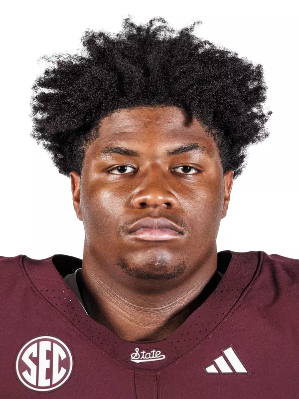 STARKVILLE, MS - July 21, 2025 - Mississippi State Offensive Lineman Jakheem Shumpert (#55) during 2025-2026 Football Production Day at the Holliman Athletic Center at Mississippi State University in Starkville, MS. Photo By Mike Mattina