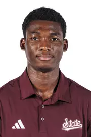 STARKVILLE, MS - August 19, 2025 - Emmanuel Badego headshot taken at the Holliman Athletic Center at Mississippi State University in Starkville, MS. Photo By Mike Mattina