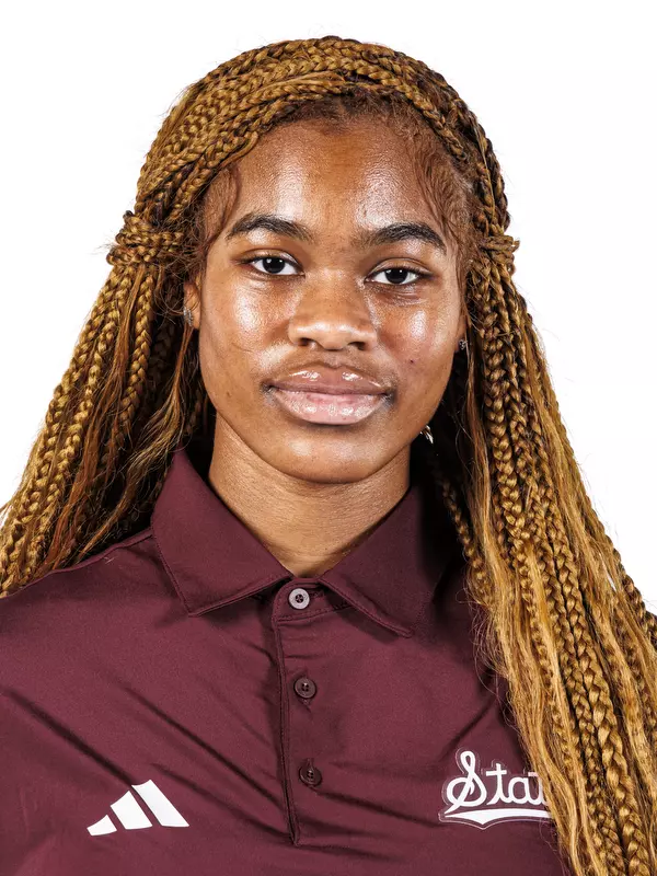 STARKVILLE, MS - August 19, 2025 - Mississippi State Sprinter/Hurdler Jaden Billings headshot taken at the Holliman Athletic Center at Mississippi State University in Starkville, MS. Photo By Mike Mattina