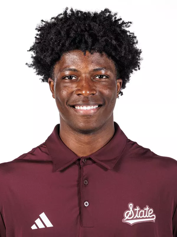 STARKVILLE, MS - August 19, 2025 - Omari Bryant headshot taken at the Holliman Athletic Center at Mississippi State University in Starkville, MS. Photo By Mike Mattina