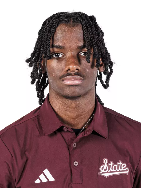 STARKVILLE, MS - August 19, 2025 - Malachi Burton headshot taken at the Holliman Athletic Center at Mississippi State University in Starkville, MS. Photo By Mike Mattina