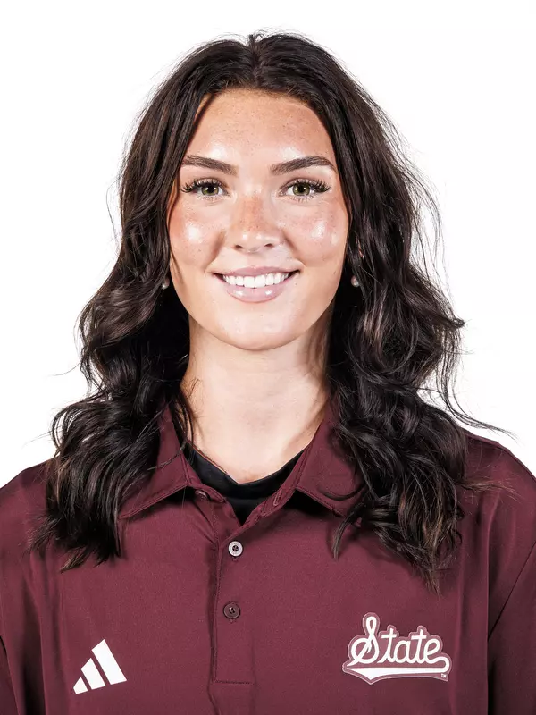 STARKVILLE, MS - August 19, 2025 - Mississippi State Thrower Kaylee Clark headshot taken at the Holliman Athletic Center at Mississippi State University in Starkville, MS. Photo By Mike Mattina