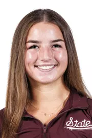 STARKVILLE, MS - August 20, 2025 - Mississippi State Catcher Paige Ernstes (#12) headshot taken at the Holliman Athletic Center at Mississippi State University in Starkville, MS. Photo By Mike Mattina