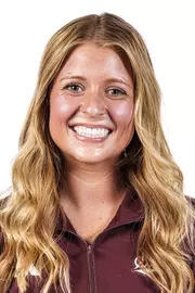 STARKVILLE, MS - August 20, 2025 - Mississippi State Pitcher/Infielder Delainey Everett (#48) headshot taken at the Holliman Athletic Center at Mississippi State University in Starkville, MS. Photo By Mike Mattina